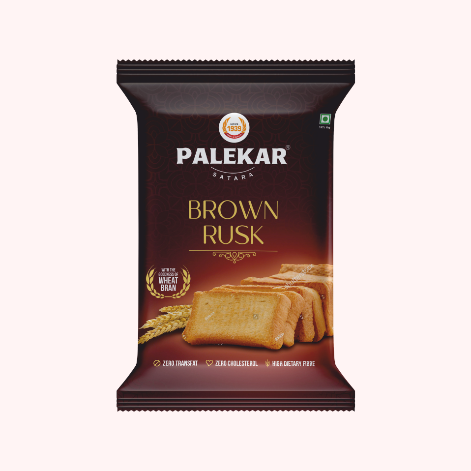 Ghee Brown Rusk (200 g) – Palekar Food Products