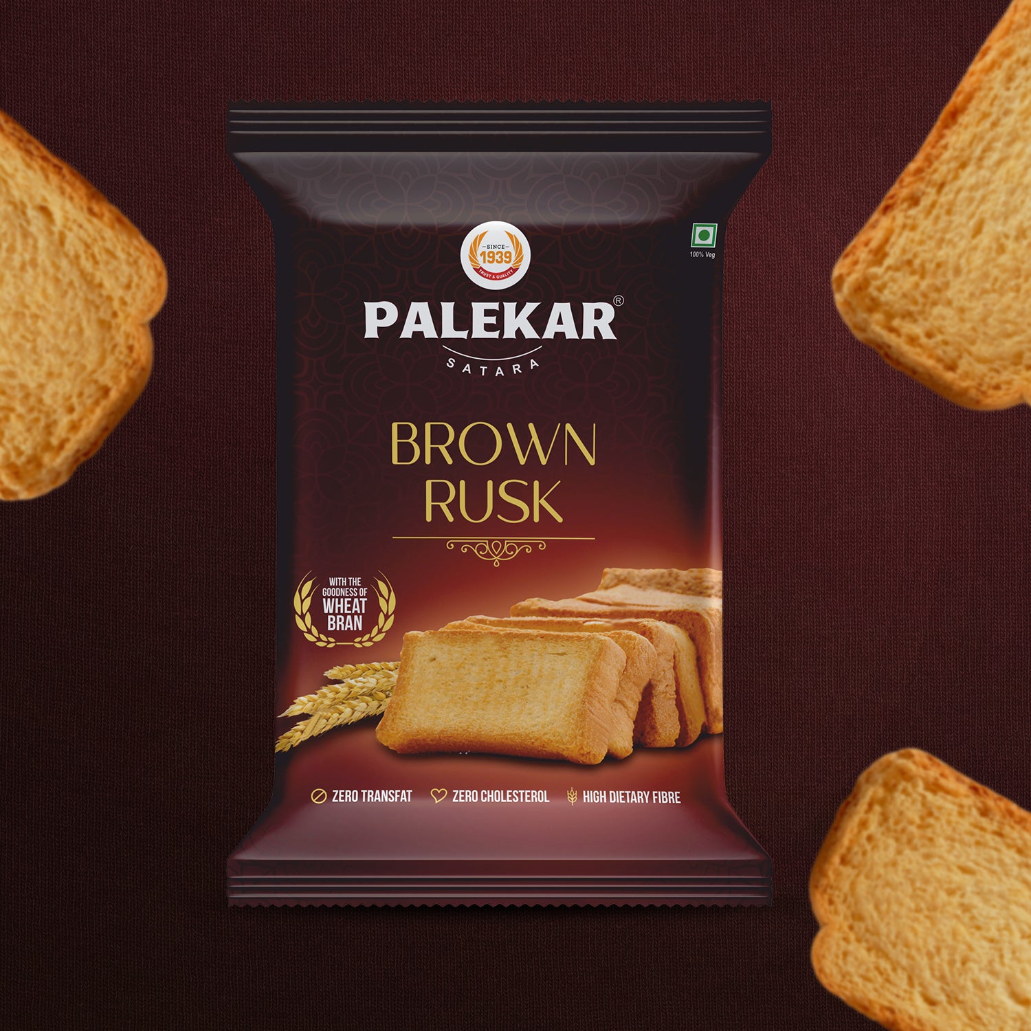 Brown Rusk Ghee Brown Rusk (200 g) – Palekar Food Products